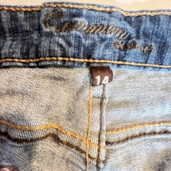 Common Genes Jeans Size 14 Women's Bootcut Medium Wash Blue Denim 58539 - Picture 12 of 13